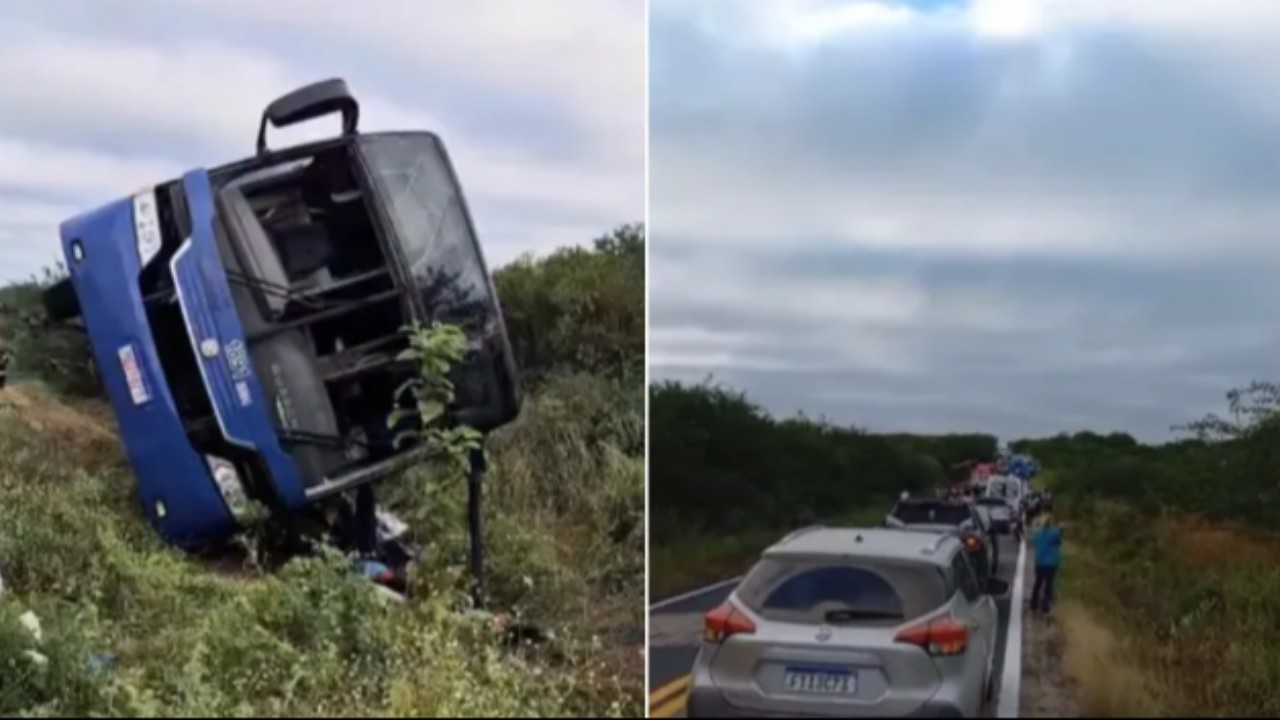 Tragédia no Ceará: Ônibus com equipe de basquete capota e deixa 7 mortos   