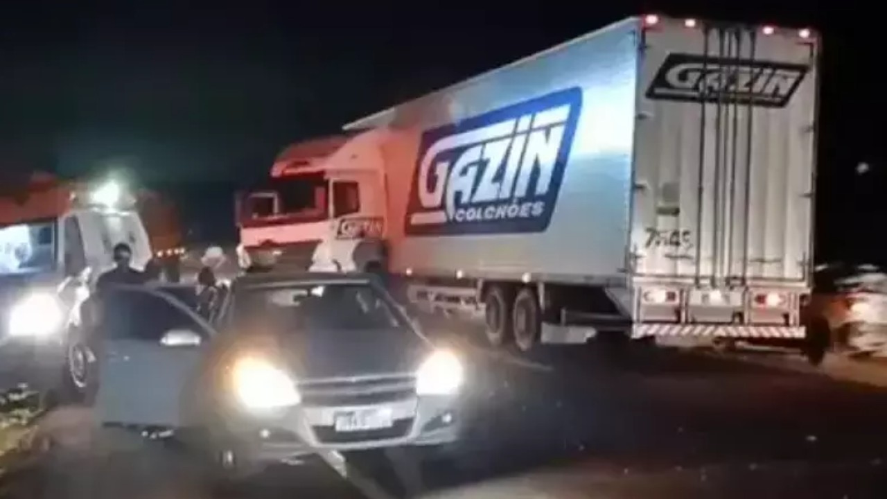 Acidente na BR-163 deixa 12 feridos próximo a Jaraguari  